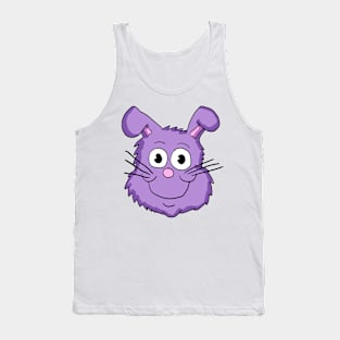 Purple Bunny Head Tank Top